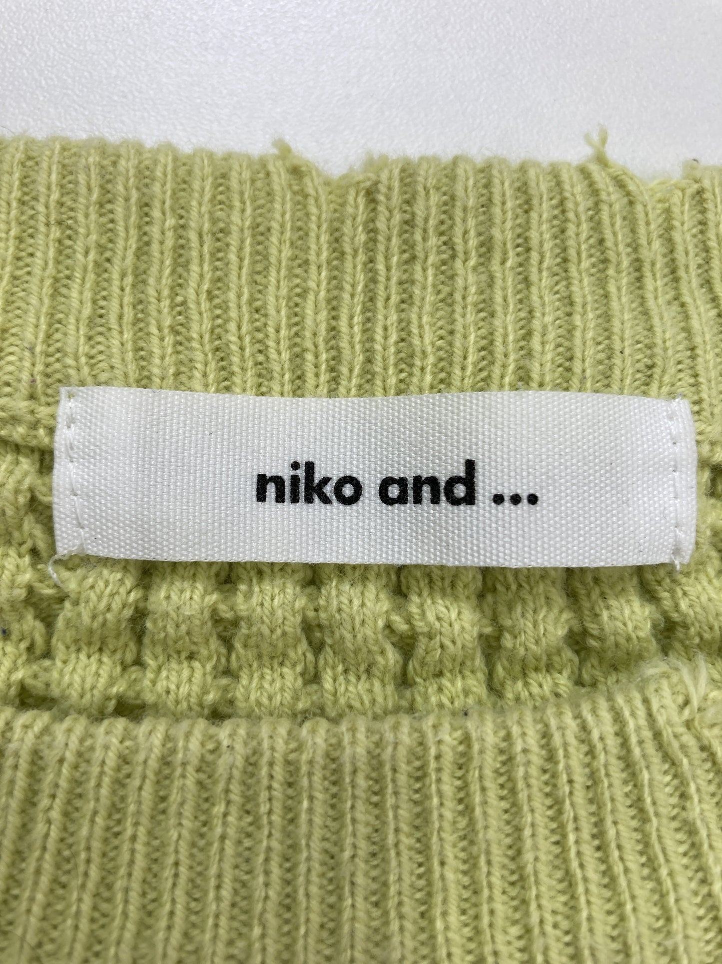 niko and .../ニコアンド/ニット/セーター/トップス/イエロー/F