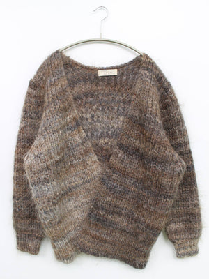 LYRIC/ニット/セーター/トップス/ブラウン/M