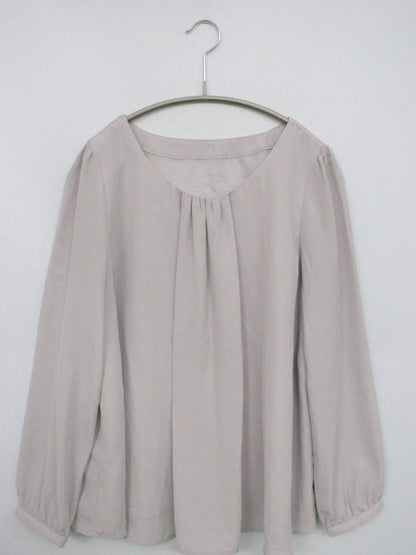 NATURAL BEAUTY BASIC/ナチュラルビューティーベーシック/シャツ/ブラウス/トップス/グレー/M