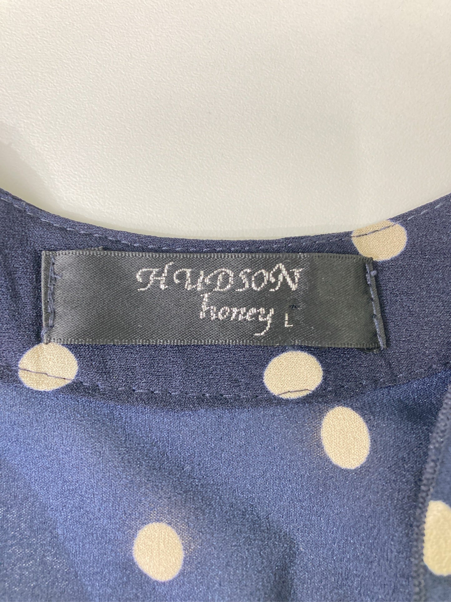 Hudson honey/ハドソンハニー/シャツ/ブラウス/トップス/ネイビー/L