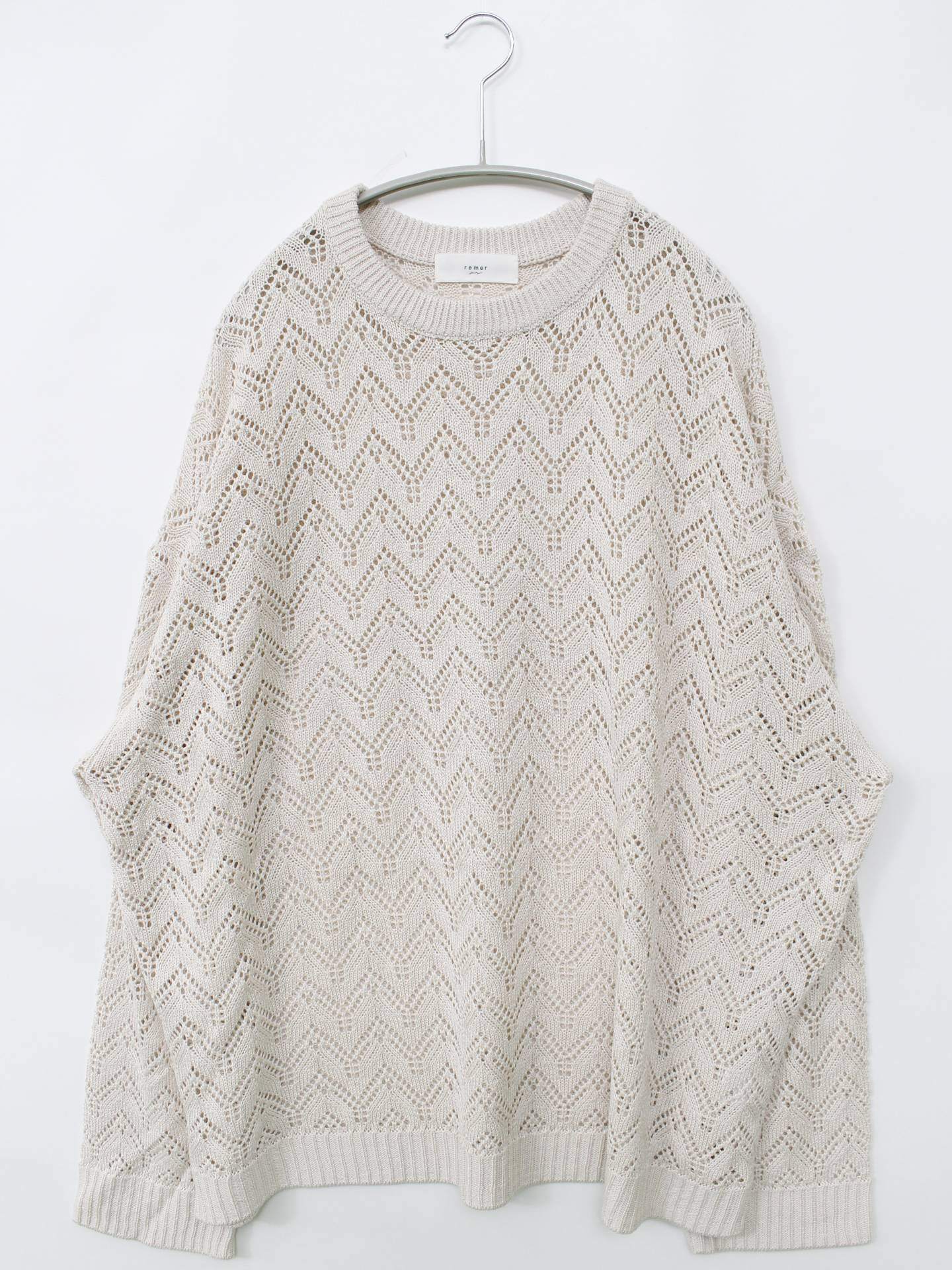 remer/リメール/ニット/セーター/トップス/ホワイト/L