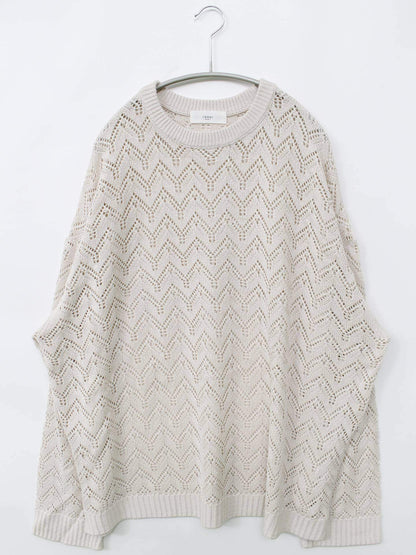 remer/リメール/ニット/セーター/トップス/ホワイト/L