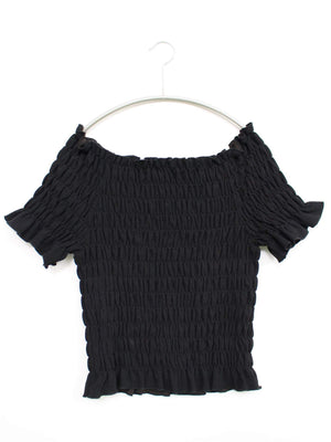 MIIA/ミーア/シャツ/ブラウス/トップス/ブラック/F