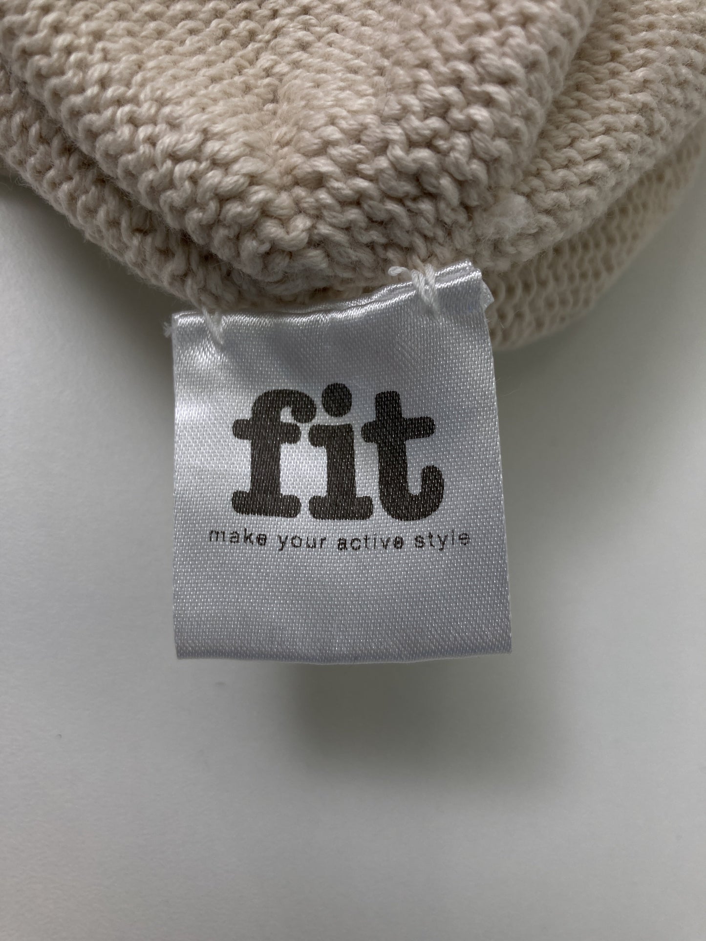fit/ニットキャップ/ビーニー/帽子/アイボリー
