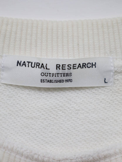 NATURAL RESEARCH/スウェット/トップス/ホワイト/L