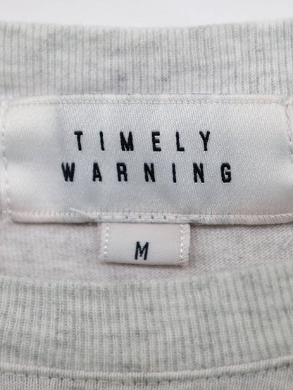 TIMELY WARNING/Tシャツ/カットソー/トップス/グレー/M
