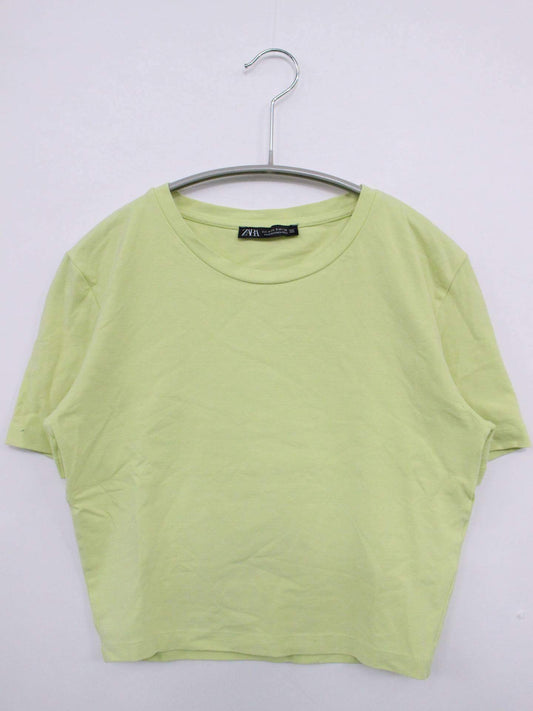 ZARA/ザラ/Tシャツ/カットソー/トップス/ライトグリーン/S