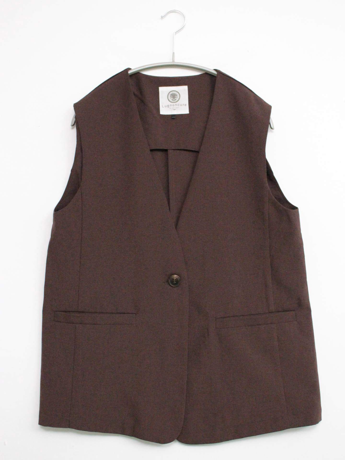 Lugnoncure/ルノンキュール/ベスト/トップス/ブラウン/フリー