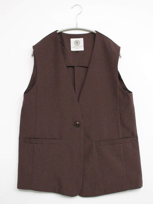 Lugnoncure/ルノンキュール/ベスト/トップス/ブラウン/フリー