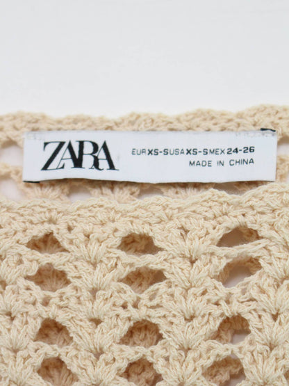 ZARA/ザラ/ノースリーブ/トップス/アイボリー/EUR XS-S/USA XS-S/MEX 24-26
