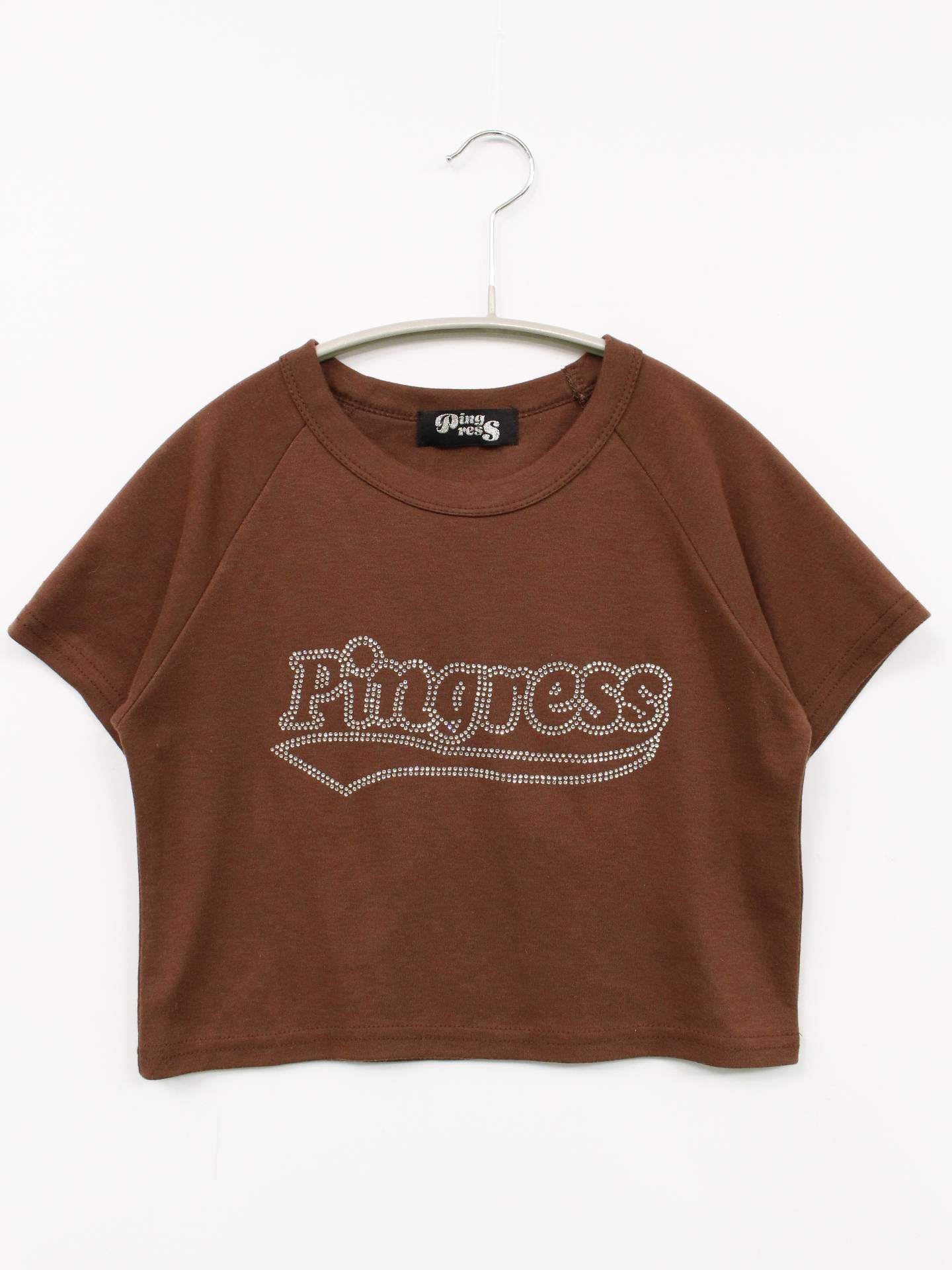 pingress/Tシャツ/カットソー/トップス/ブラウン/F