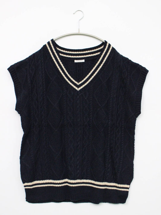 C・O・L・Z・A/コルザ/ニット/セーター/トップス/ネイビー/L