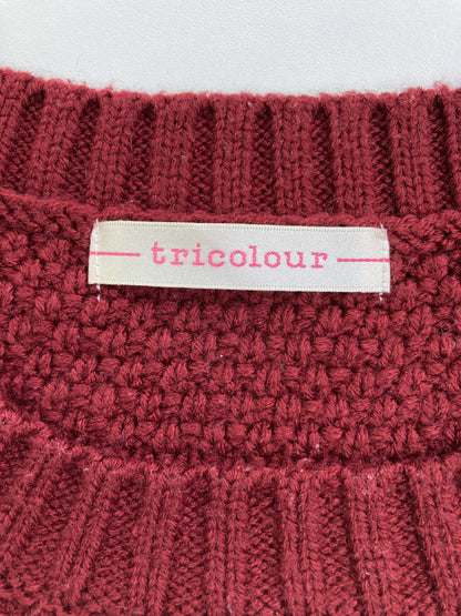 tricolour/ニット/セーター/トップス/レッド/F