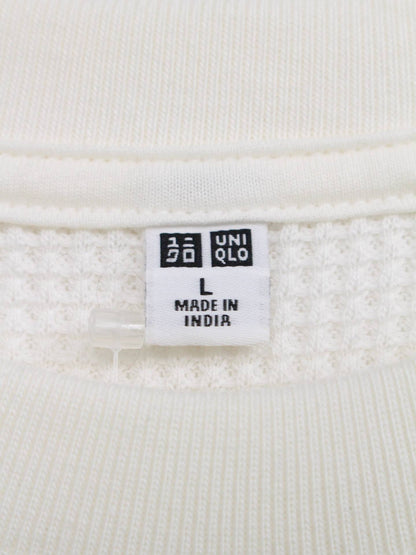 UNIQLO/ユニクロ/ニット/セーター/トップス/ホワイト/L