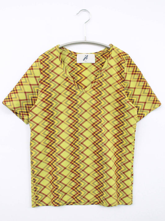 Tシャツ/カットソー/トップス/イエロー