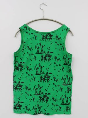 タンクトップ/トップス/グリーン/0