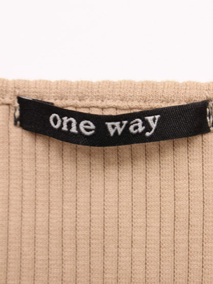 One Way/ニット/セーター/トップス/ベージュ/F
