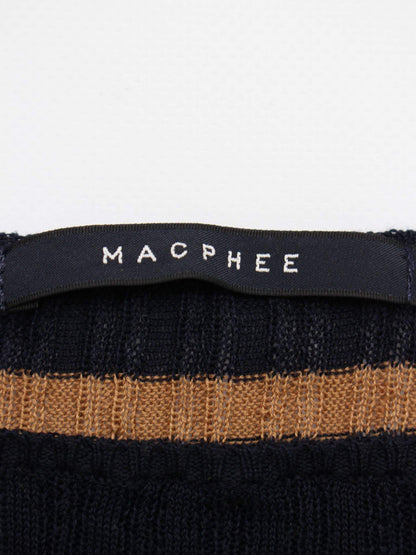 MACPHEE/ニット/セーター/トップス/ブラック/S