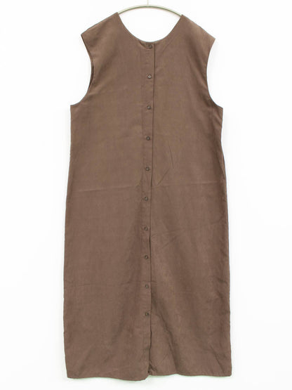 LAUIR/ラウアー/ジャンパースカート/ワンピース/ドレス/ブラウン/L