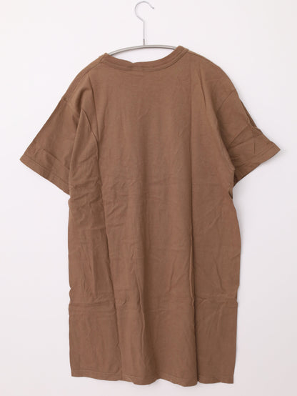 Tシャツ/カットソー/トップス/ブラウン/L