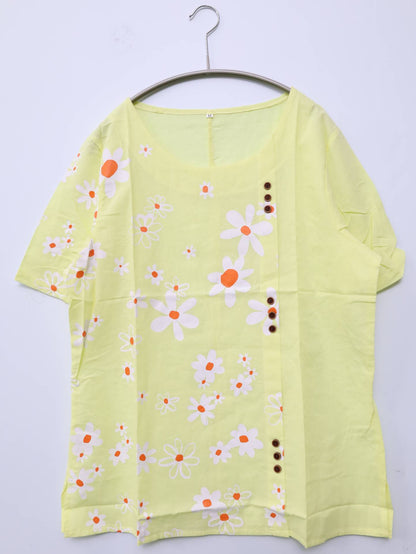 Tシャツ/カットソー/トップス/イエロー/M