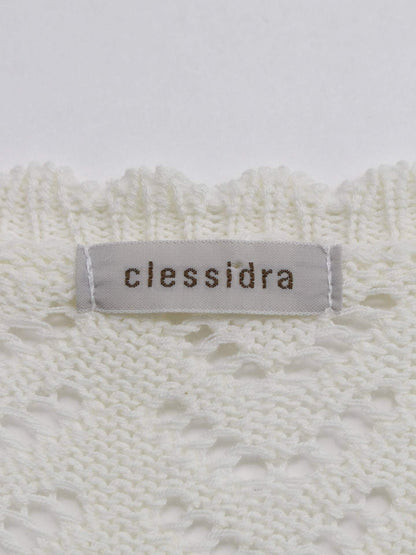 clessidra/ニット/セーター/トップス/ホワイト/M