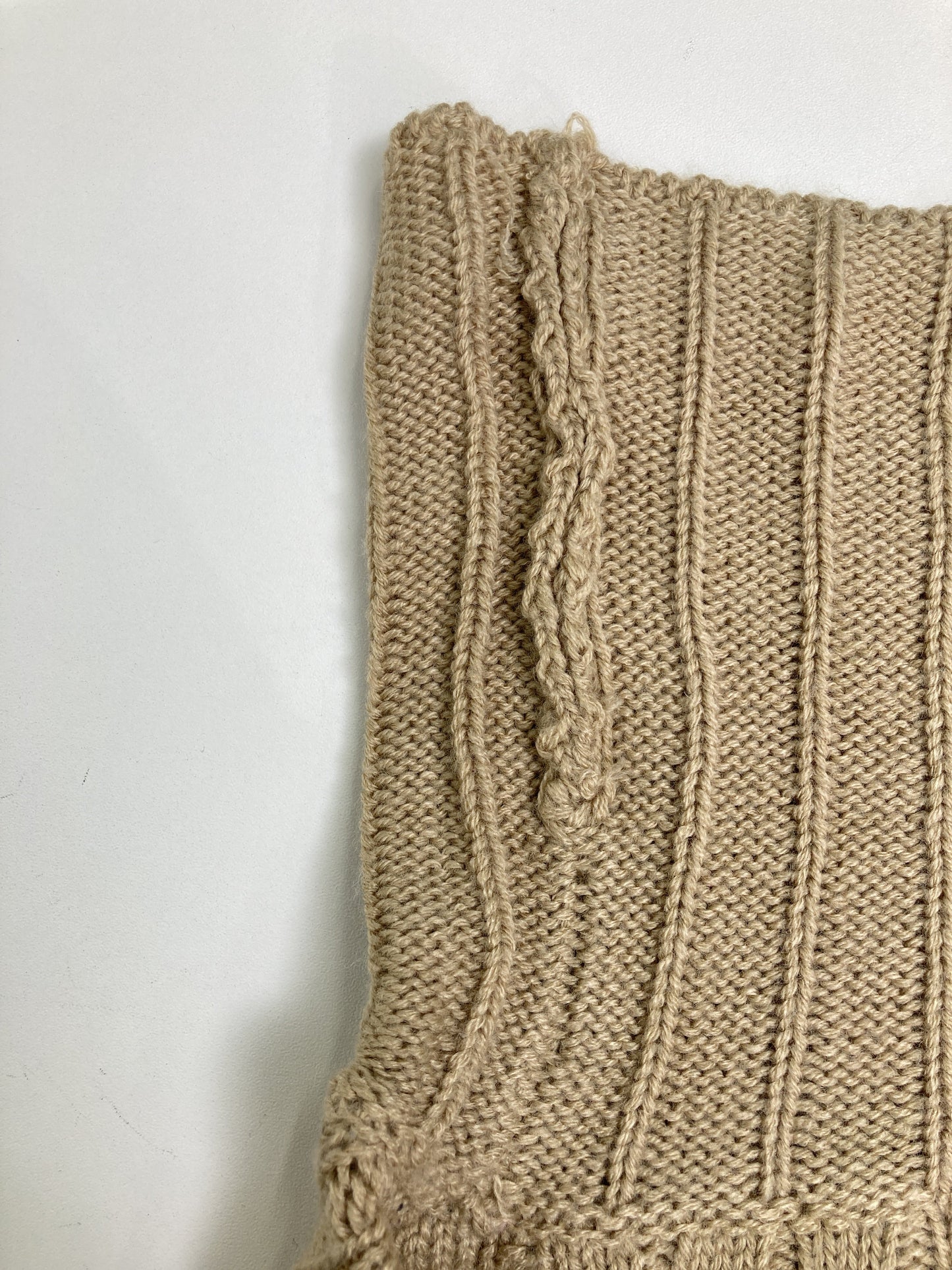 Beno/ビーノ/ニット/セーター/トップス/ベージュ/L