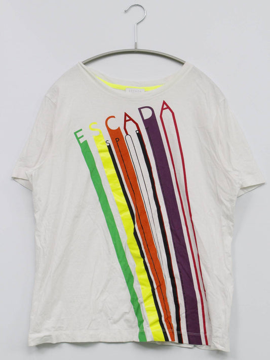 ESCADA/Tシャツ/カットソー/トップス/ホワイト/M
