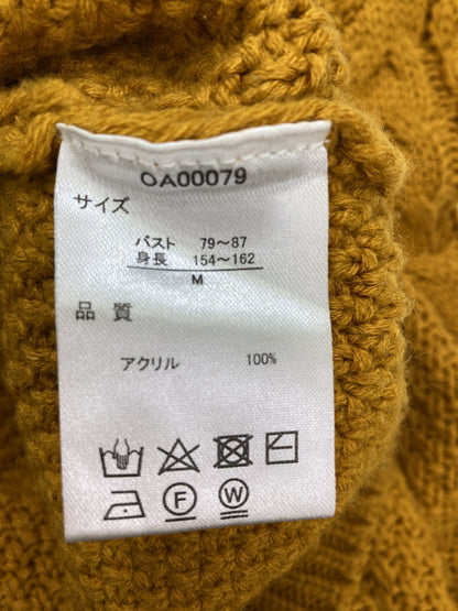 Rag Out/ラグアウト/ニット/セーター/トップス/イエロー/M