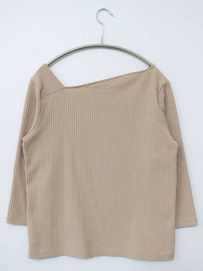 Tシャツ/カットソー/トップス/ベージュ