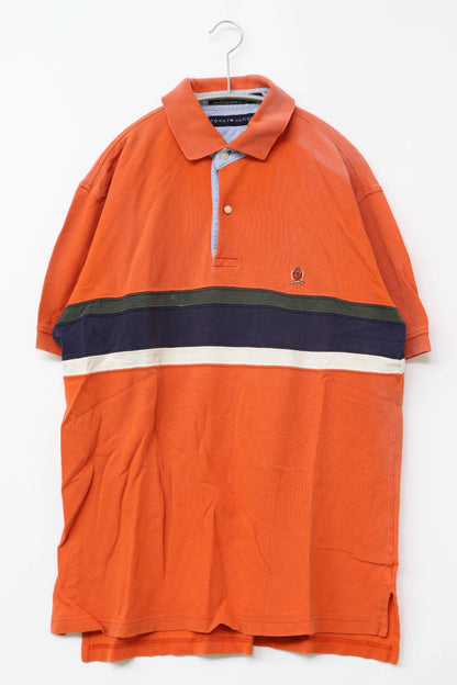 TOMMY HILFIGER/トミーヒルフィガー/ポロシャツ/トップス/オレンジ/M