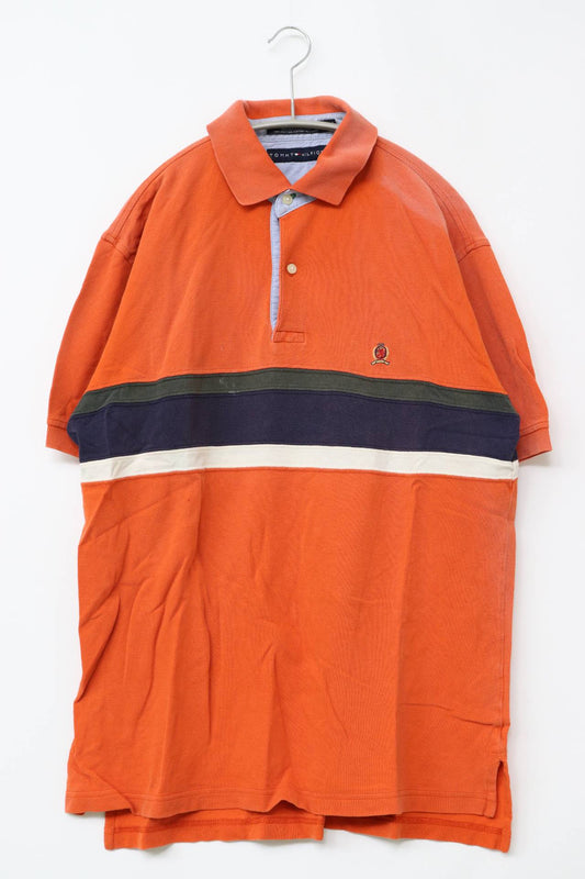 TOMMY HILFIGER/トミーヒルフィガー/ポロシャツ/トップス/オレンジ/M