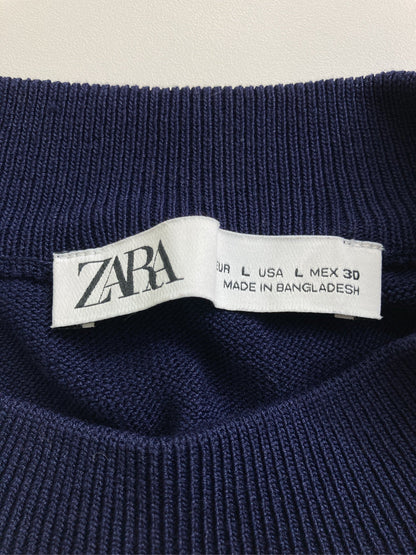 ZARA/ザラ/ニット/セーター/トップス/ネイビー/L