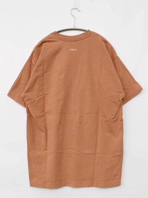OBEY/オベイ/Tシャツ/カットソー/トップス/ブラウン/S