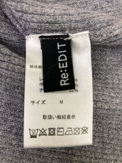 Re:EDIT/リエディ/ニット/セーター/トップス/グレー/M