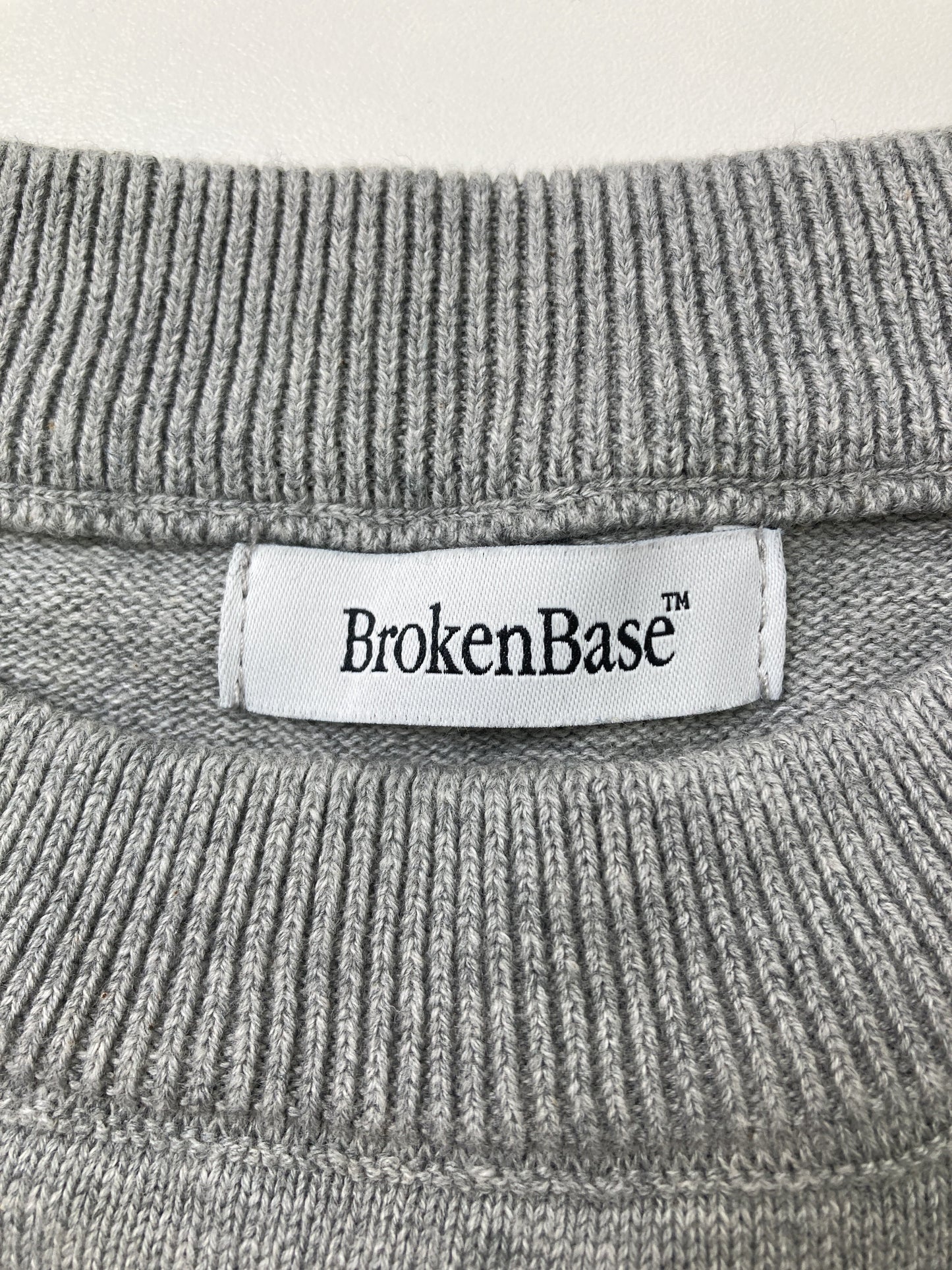 BROKENBASE/ブロークンベース/ニット/セーター/トップス/グレー/M
