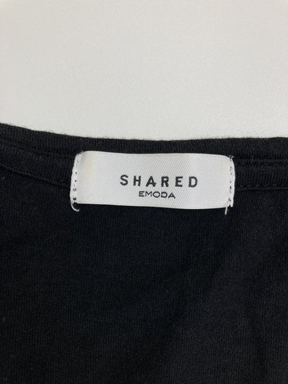 SHARED/Tシャツ/カットソー/トップス/ブラック/2