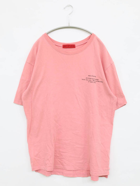 Tシャツ/カットソー/トップス/ピンク
