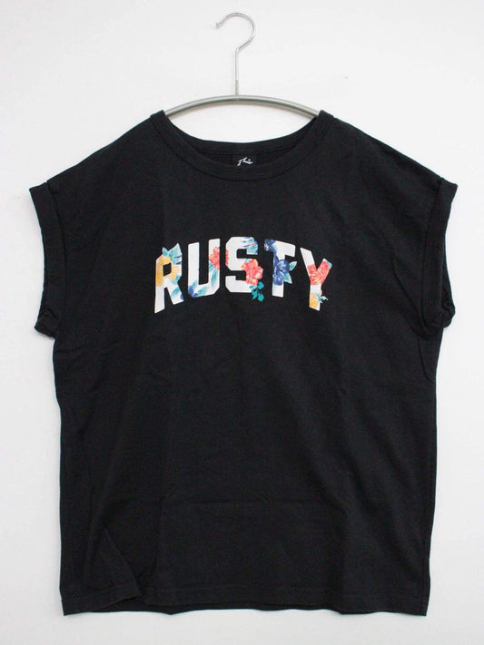 Rusty/Tシャツ/カットソー/トップス/ブラック/L