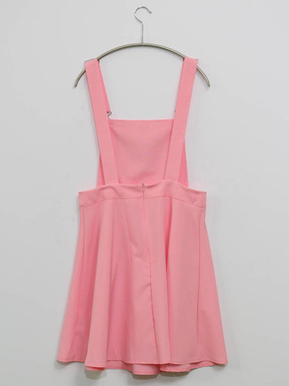 ROMWE/ジャンパースカート/ワンピース/ドレス/ピンク/M