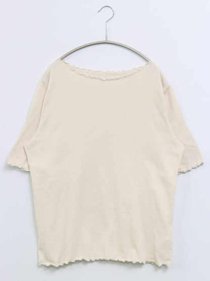dearful/Tシャツ/カットソー/トップス/アイボリー/LL