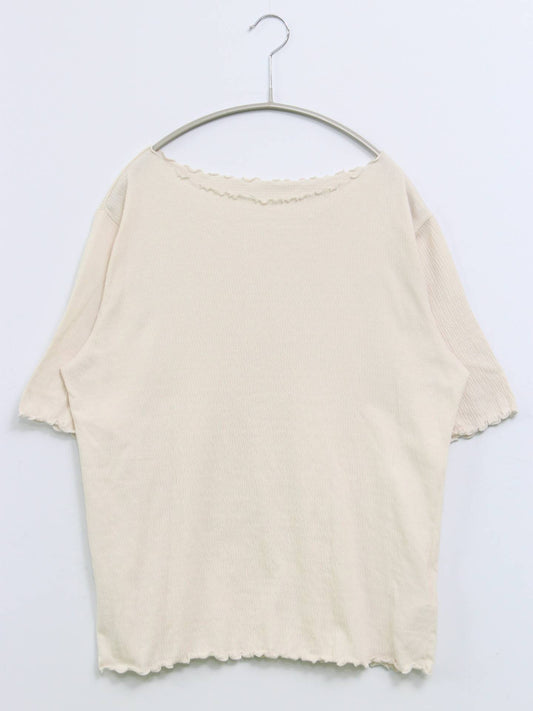 dearful/Tシャツ/カットソー/トップス/アイボリー/LL