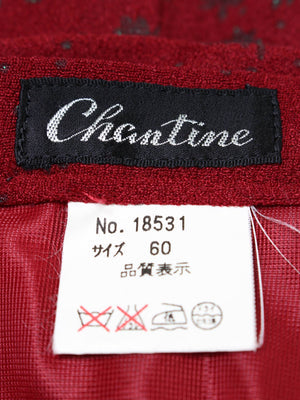 Chantine/ミモレ/半端丈スカート/スカート/レッド/60
