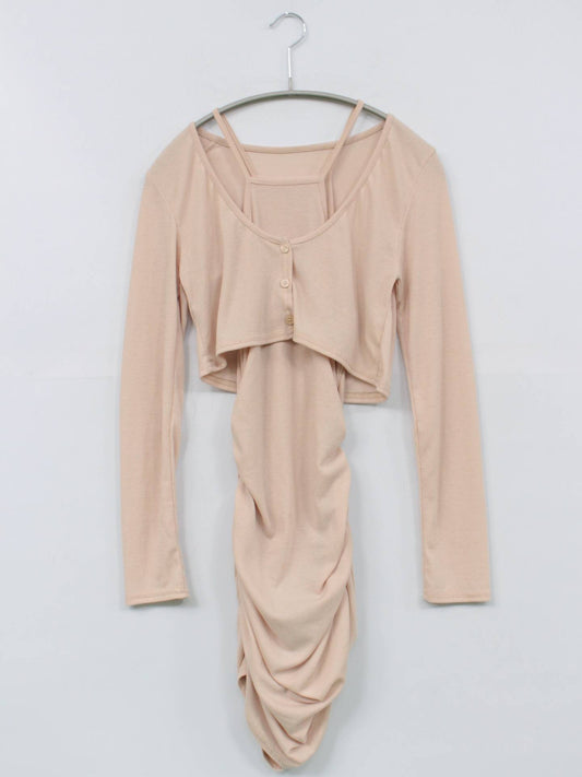 アンサンブル/トップス/ピンク