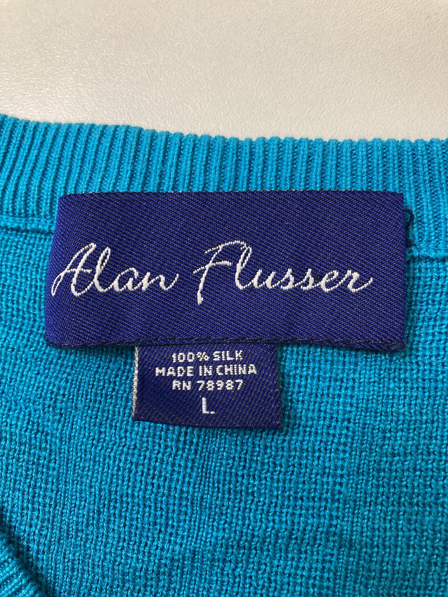 Alan Flusser/ベスト/トップス/スカイブルー/L