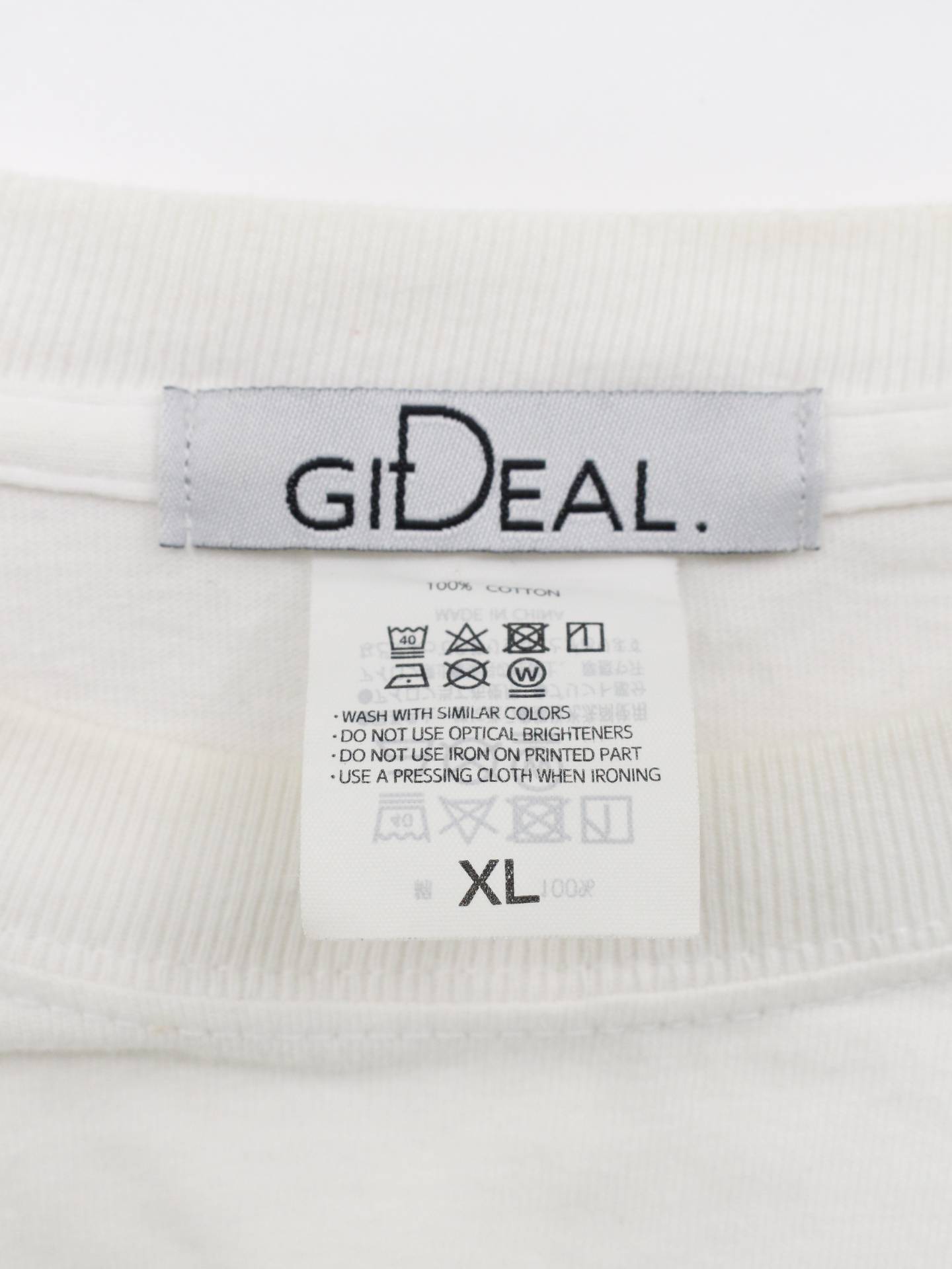 GIDEAL/Tシャツ/カットソー/トップス/ホワイト/XL