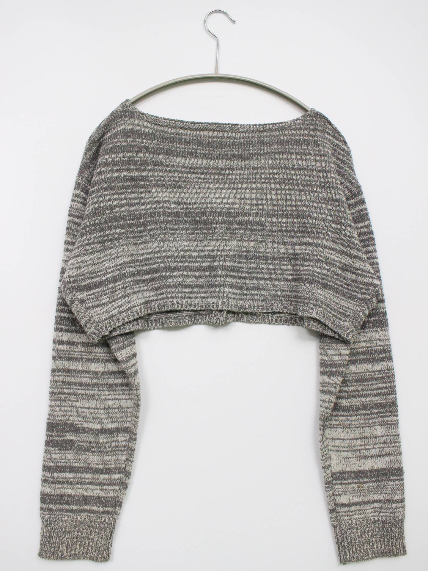 JENNY EYELET/カーディガン/ボレロ/トップス/グレー