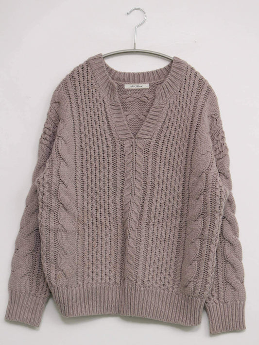 And Tearch/ニット/セーター/トップス/ピンク/M