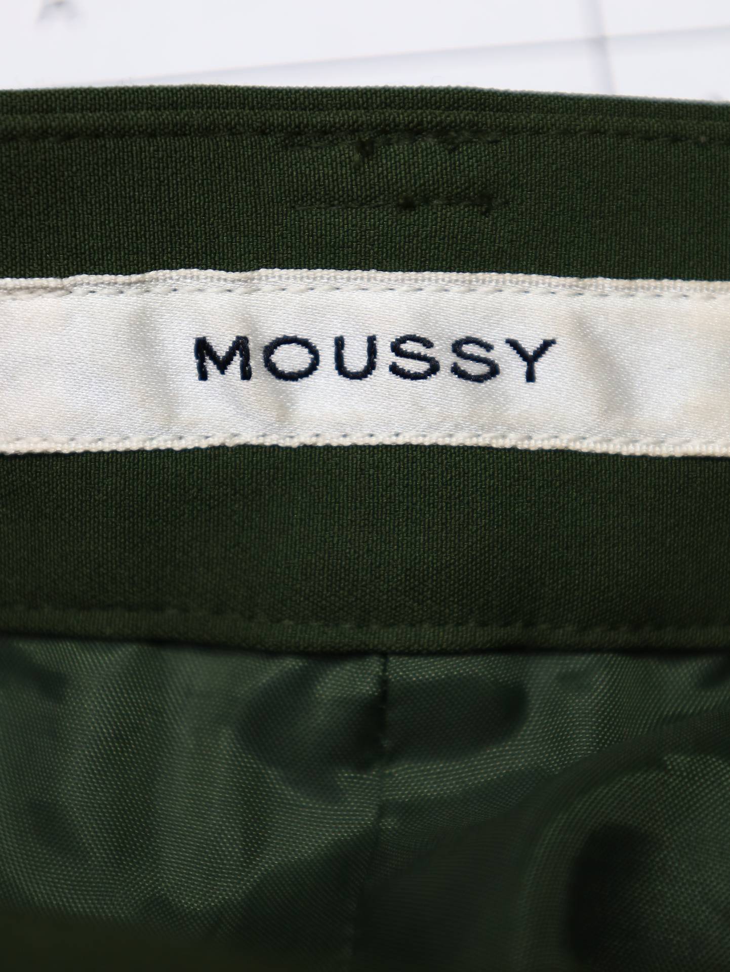 MOUSSY/マウジー/スラックス/パンツ/グリーン/0