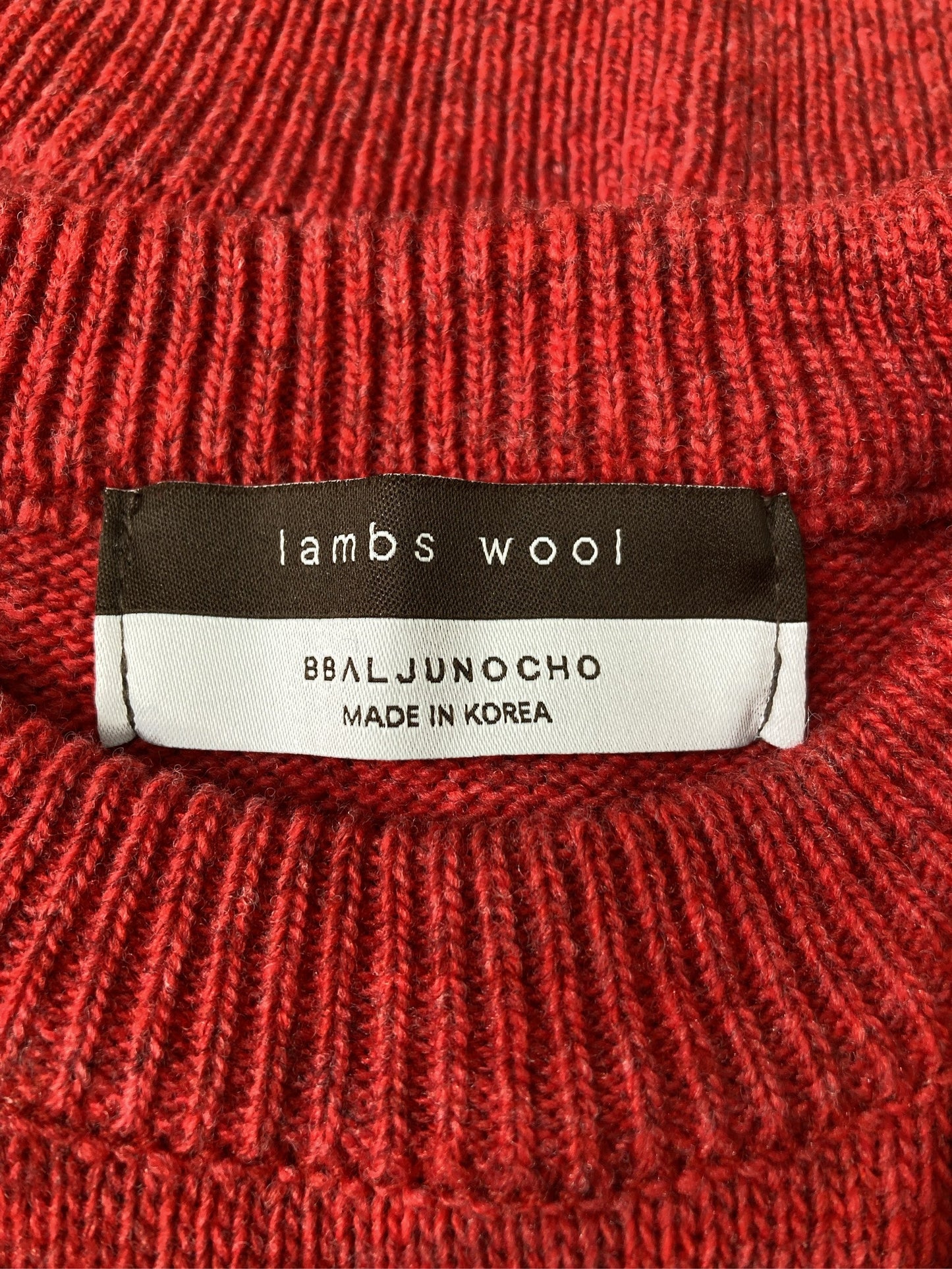BBALJUNOCHO/バルジュノチョ/ニット/セーター/トップス/レッド
